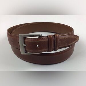 Allen Edmonds 31564 brown leather belt size 42